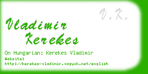 vladimir kerekes business card